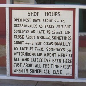 shop hours