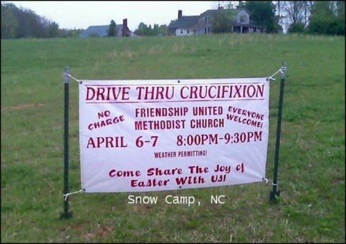 drive thru crucifixion